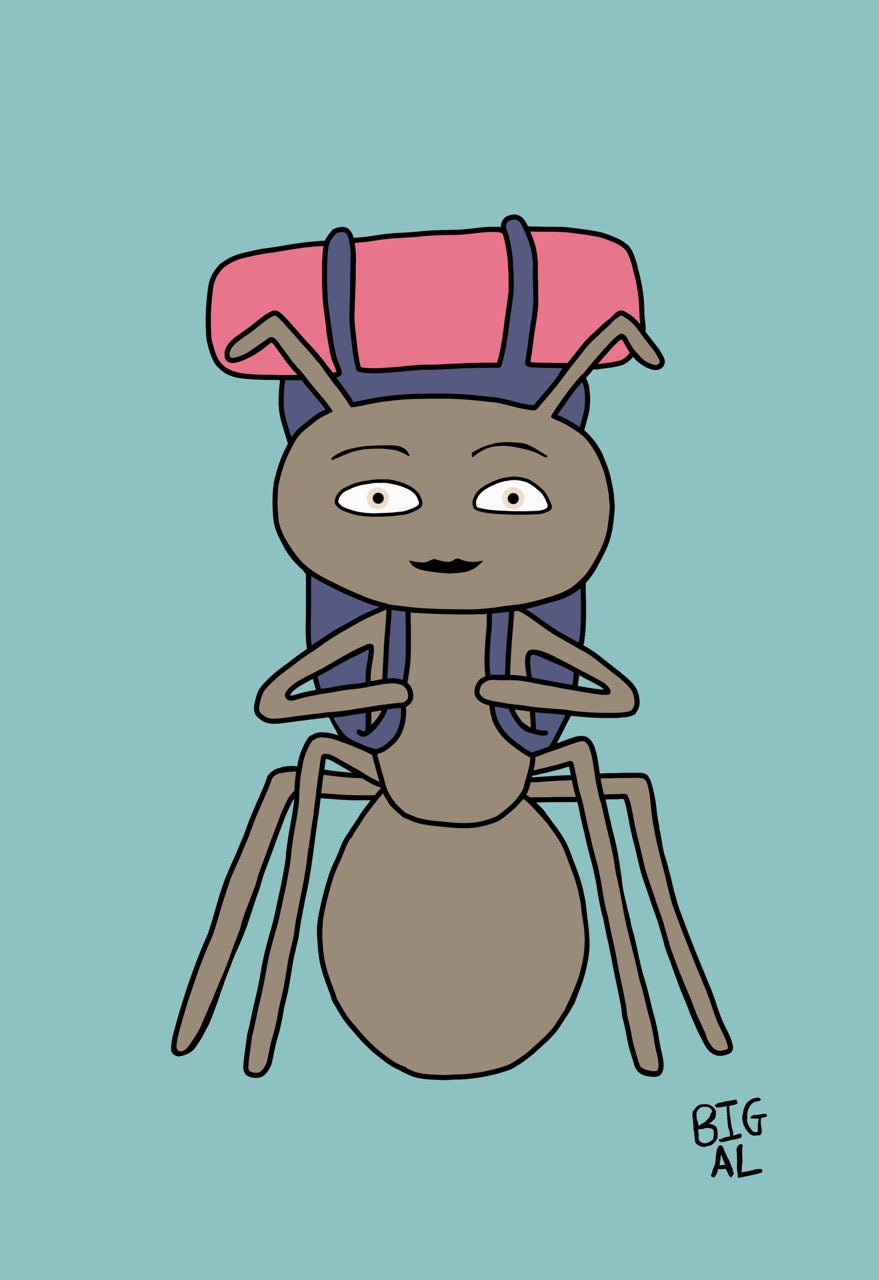 A4 Travelling Ant Print
