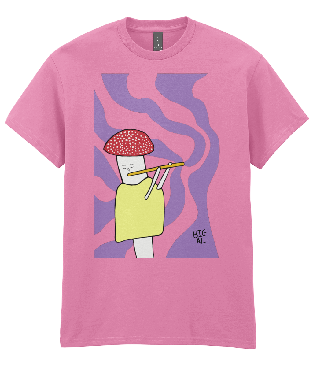 Mushroom Playing Flute T-Shirt