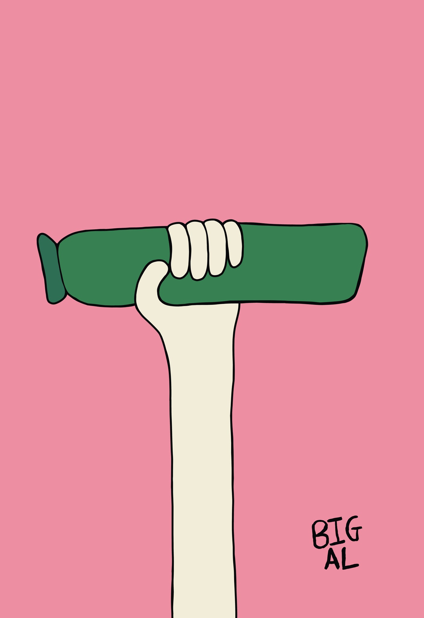 Hand Holding Courgette