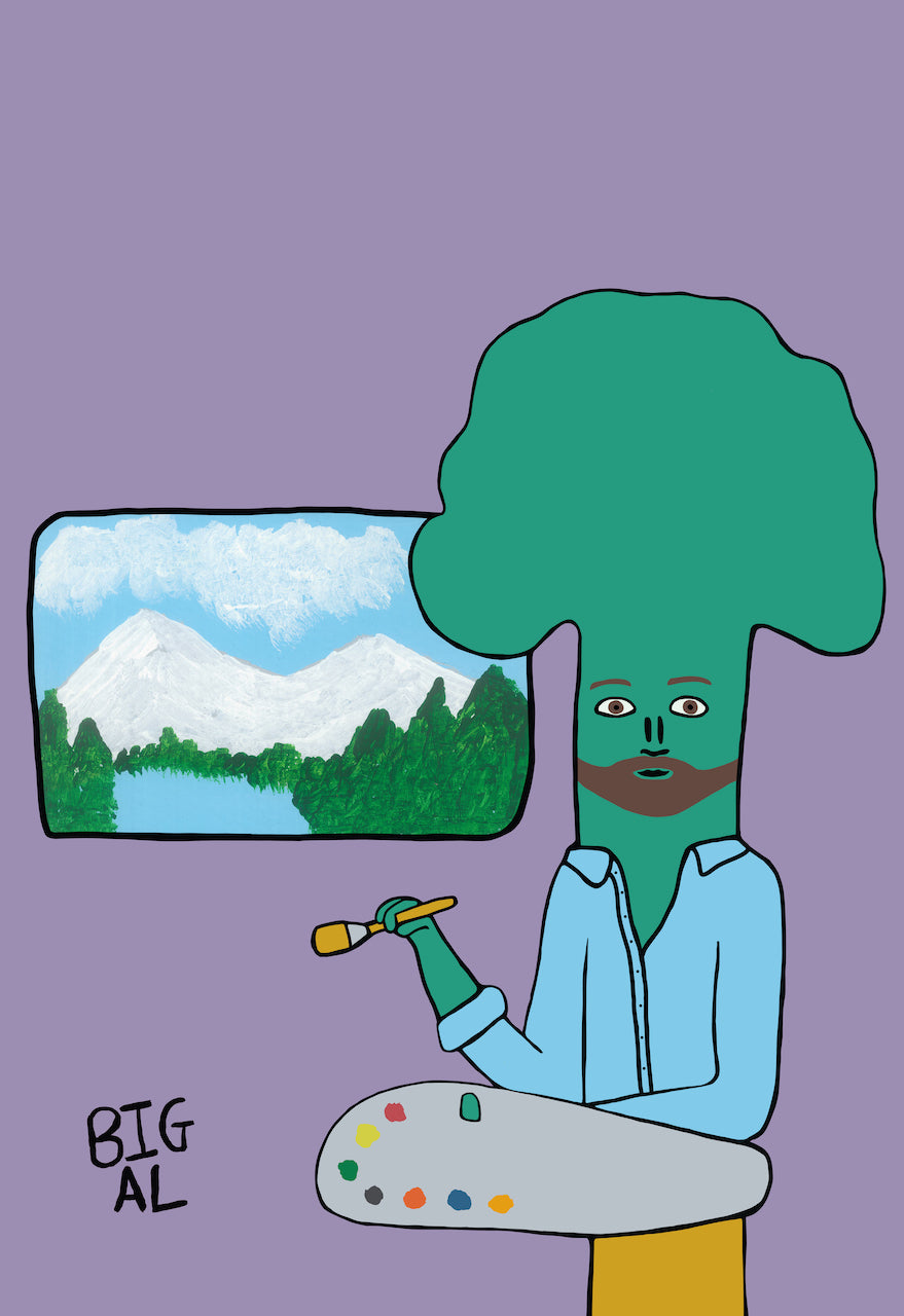 Broccoli Ross Print