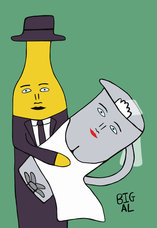 Banana Marrying a Blender Print