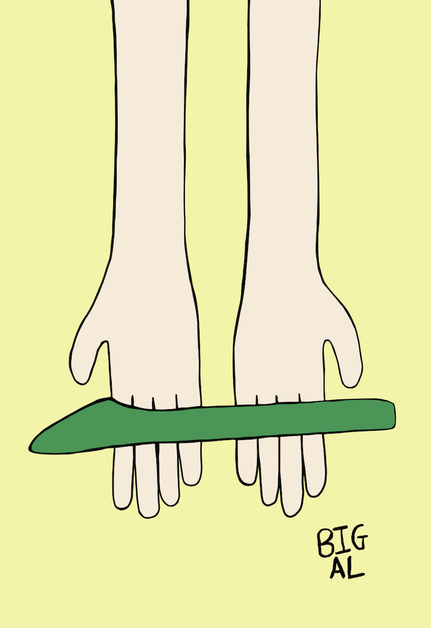 Hands Holding Asparagus Print