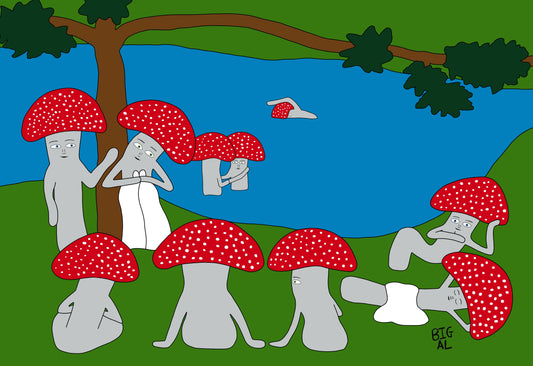 Mushrooms by the River