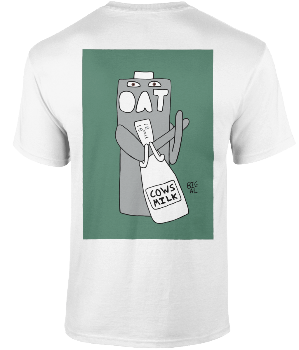 T Shirt Oat vs Milk