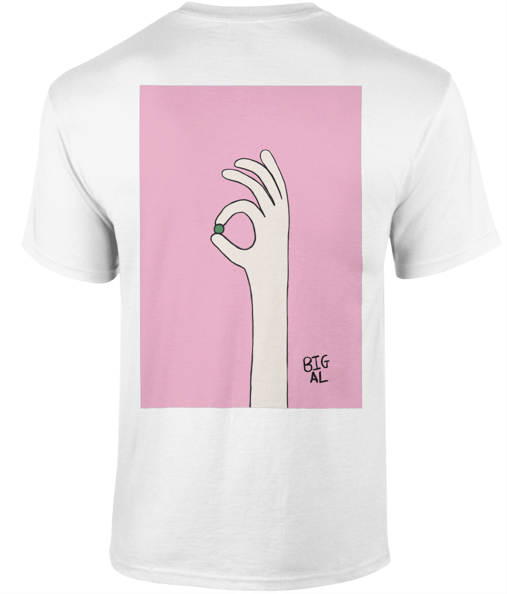 T Shirt Hand Holding Pea