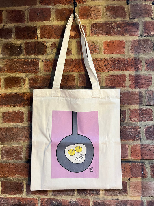 Eggs Hugging Tote Bag