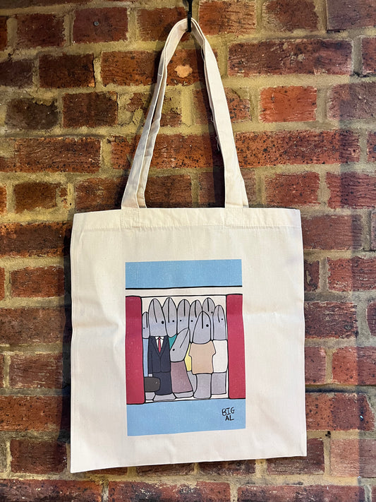 Sardines on the Tube Tote Bag