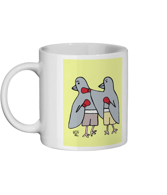 Mug Pigeons Boxing