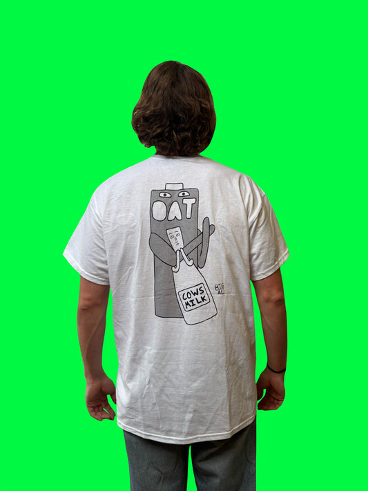 T-Shirt Oat vs Milk