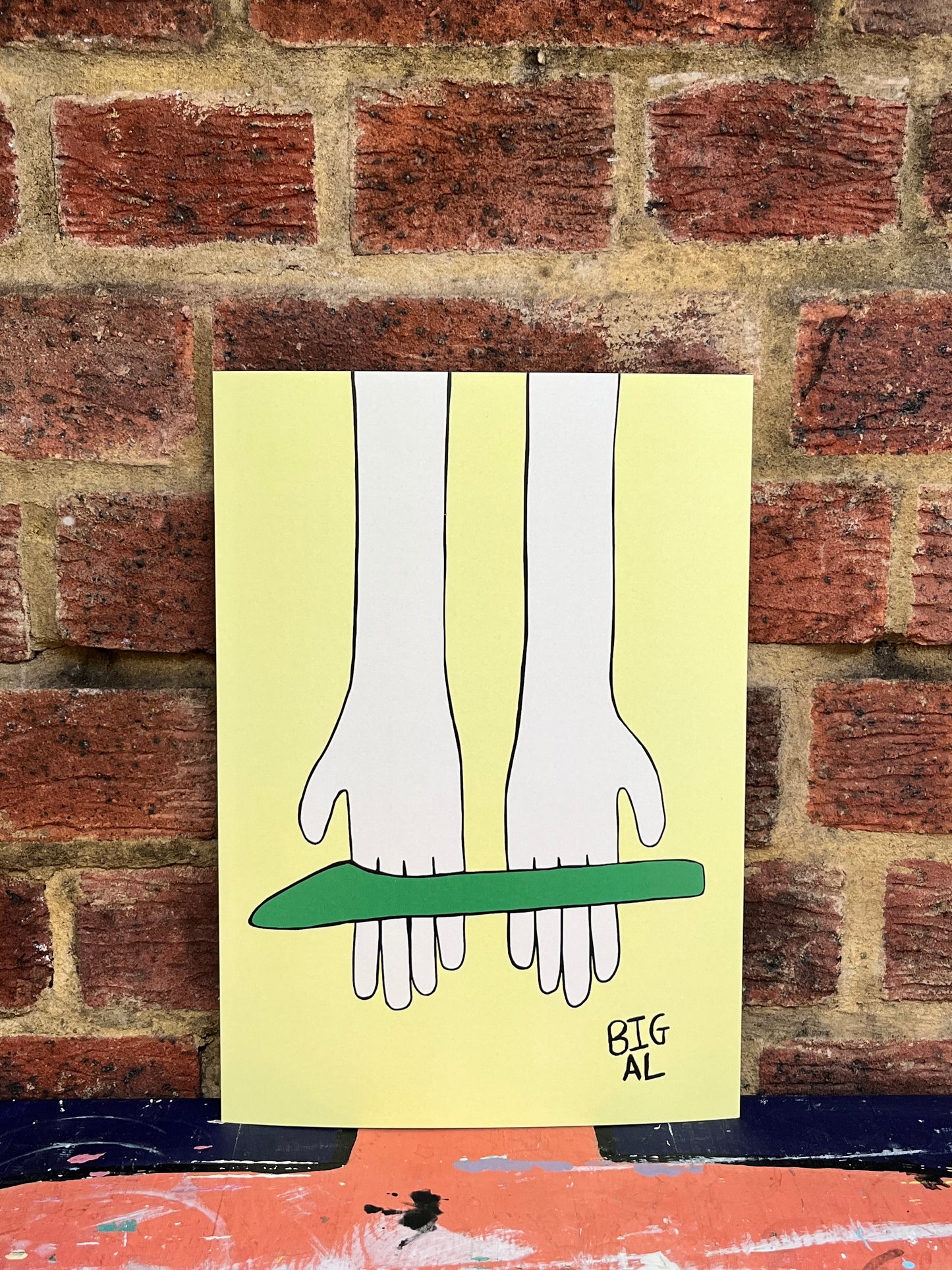 Hands Holding Asparagus Print