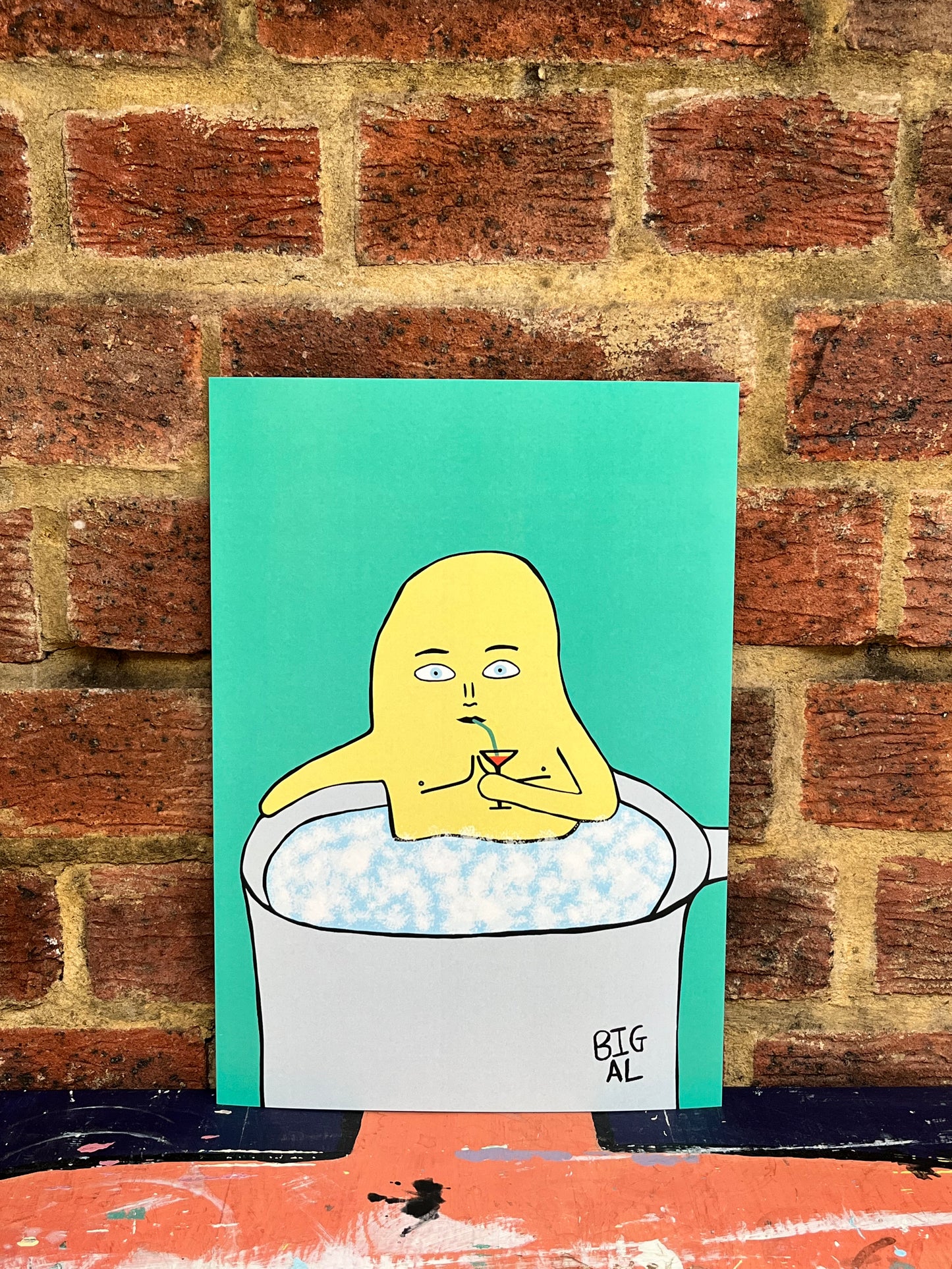 Potato in a Hot Tub Print