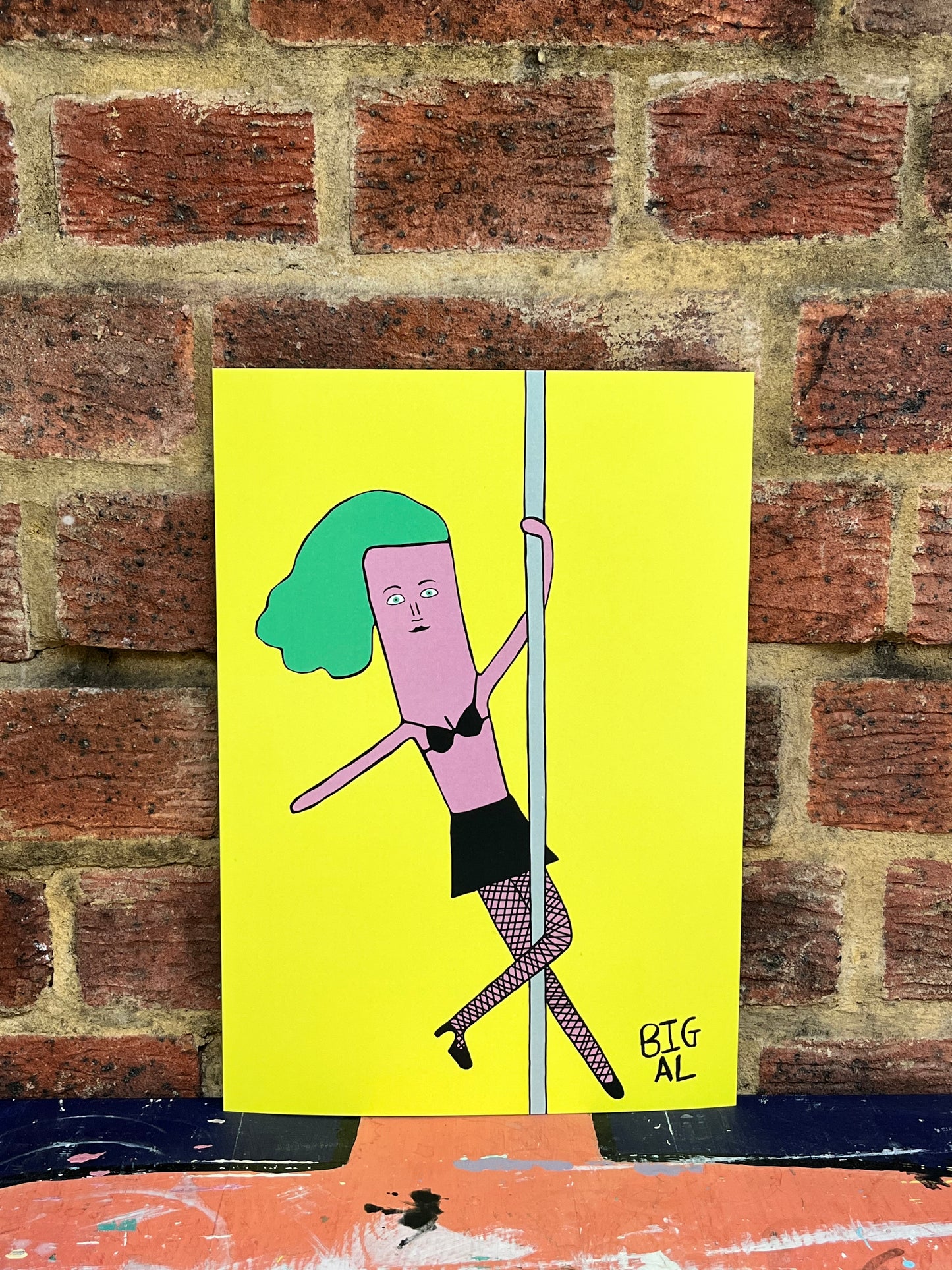 A4 Rhubarb Pole Dancing Print