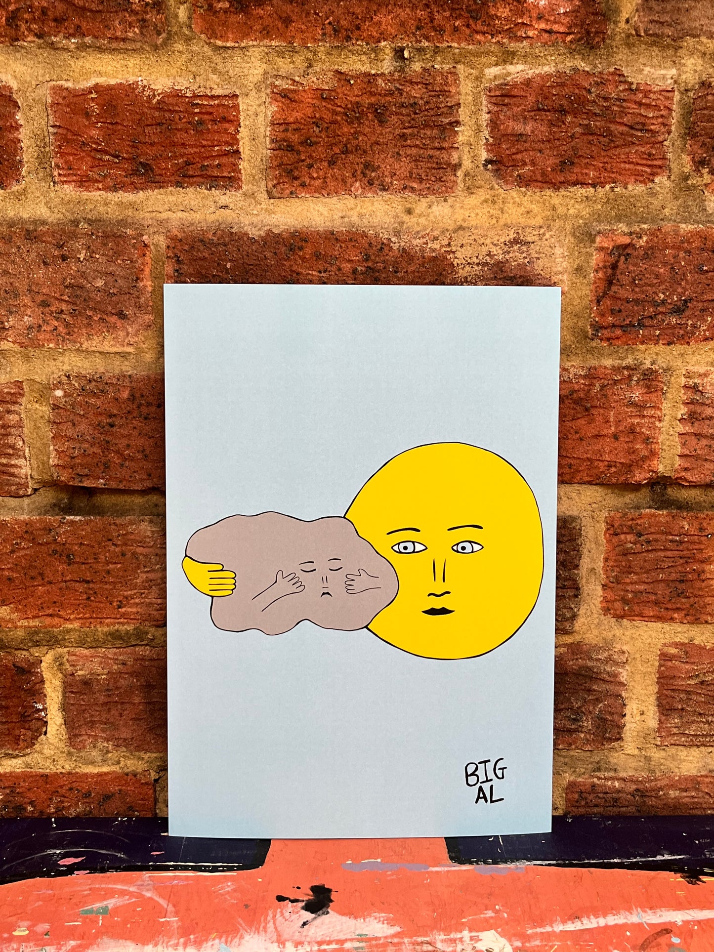 Sun Hugging Cloud Print