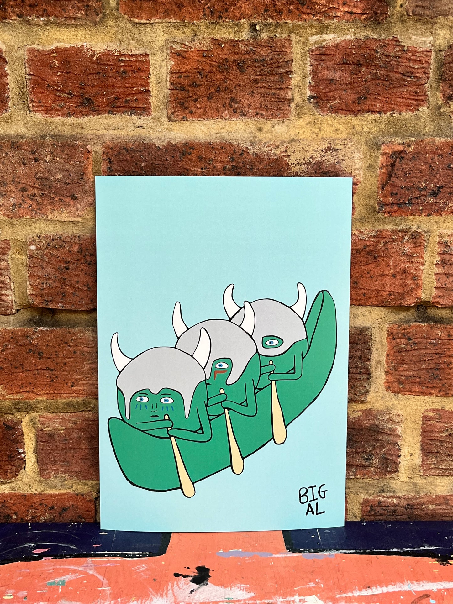 A4 Viking Peas Print