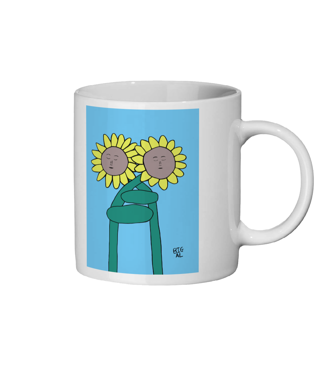 Mug Sunflowers Hugging