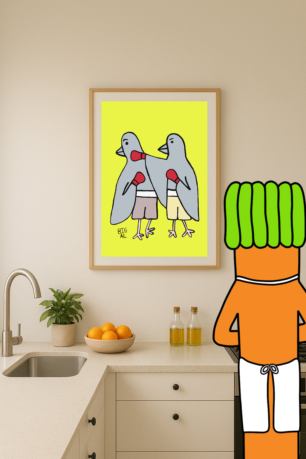 Pigeons Boxing