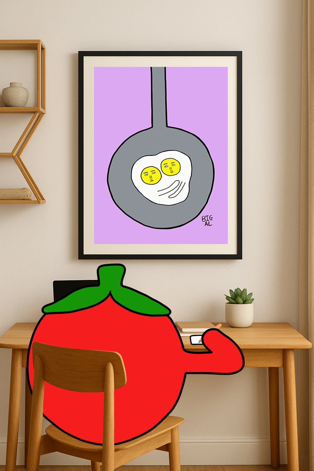 Eggs Hugging