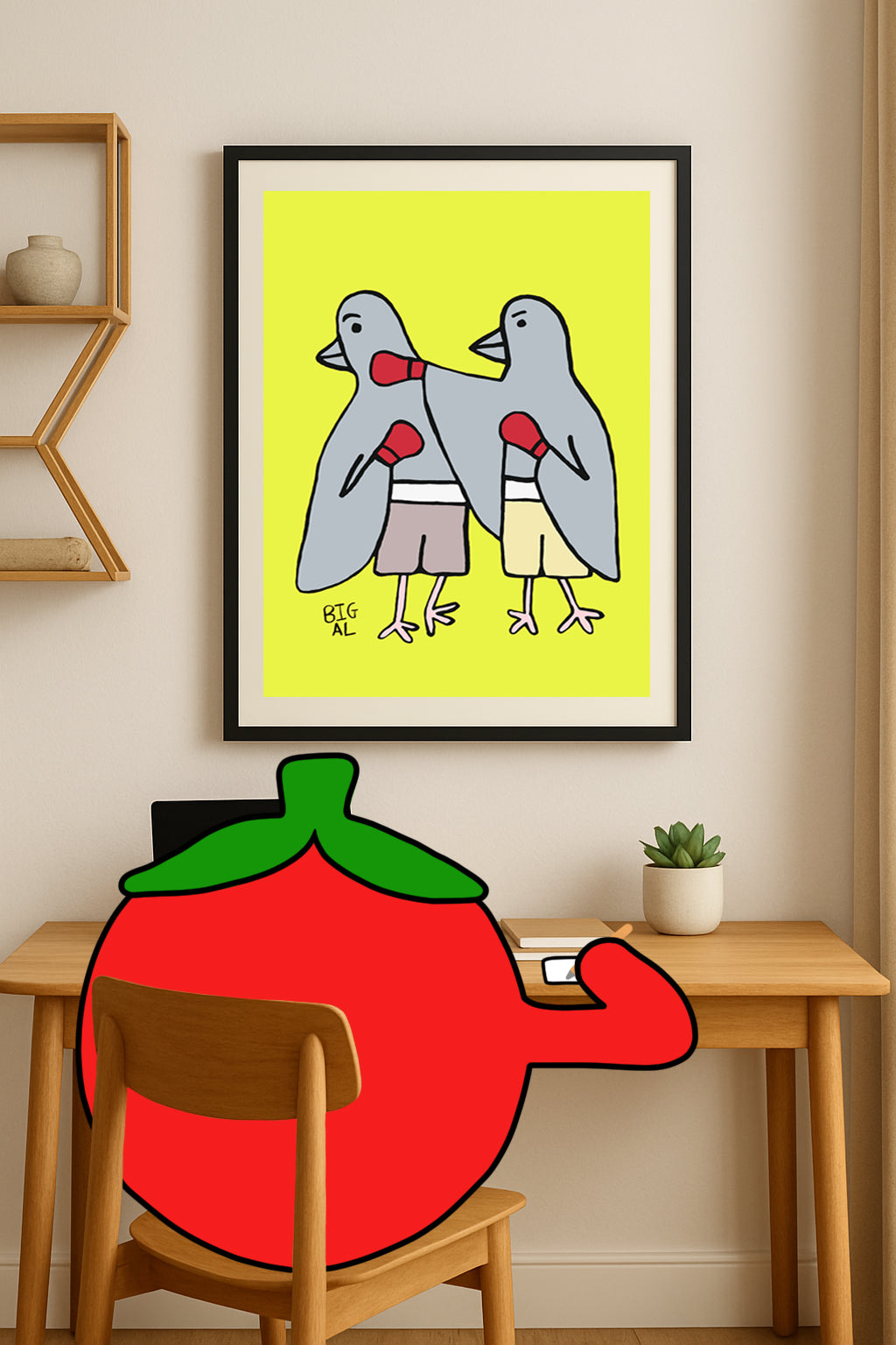 Pigeons Boxing
