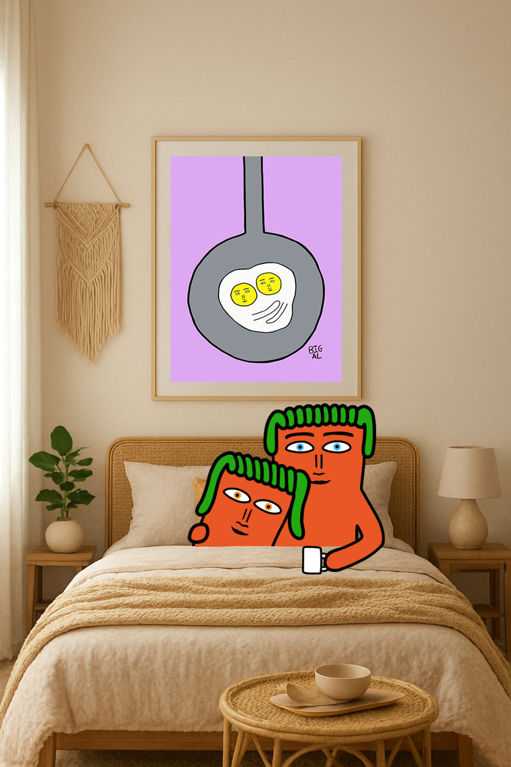 Eggs Hugging