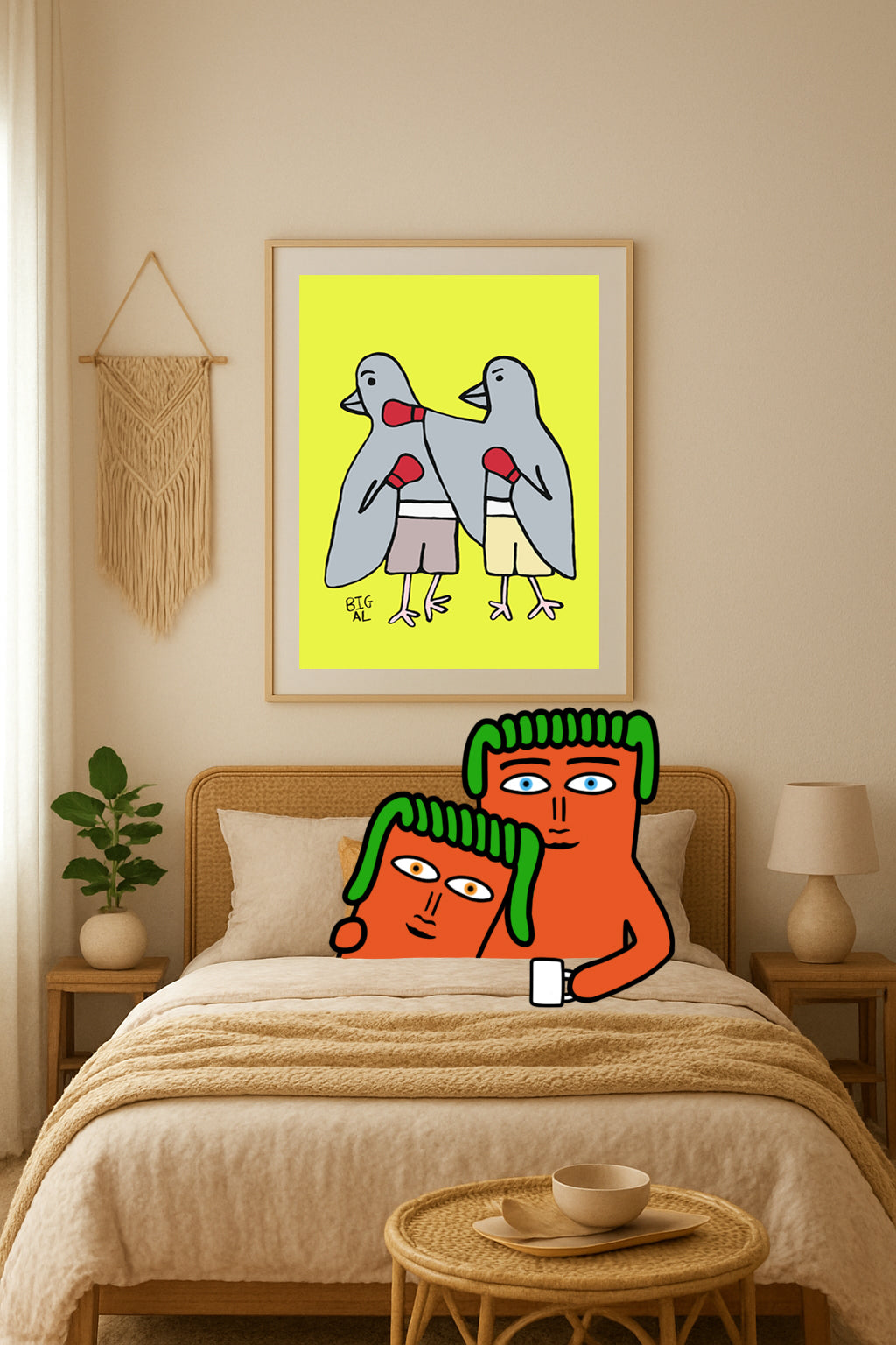 Pigeons Boxing