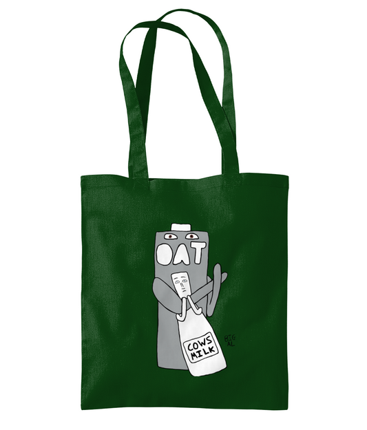 Oat vs Milk Tote Bag